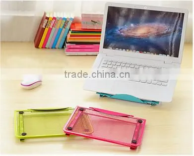 Wholesale Stock Small Order Plastic Folding Laptop/Ipad Storage Rack