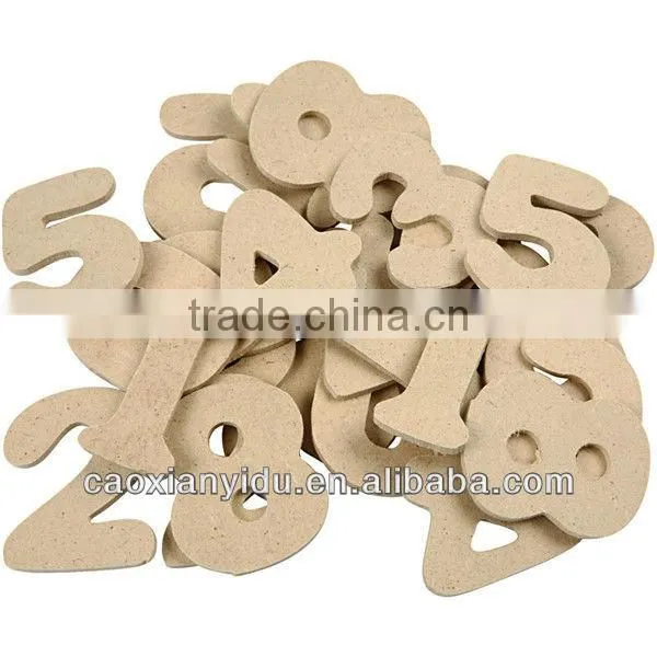 DIY Wall Decor Colorful Letter Wooden Alphabet Letters 0-9 Numbers Large Wooden Numbers
