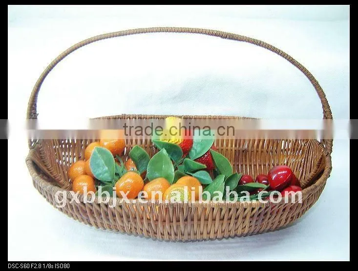 Egg shaped awn iron frame storage vegetable flower basket