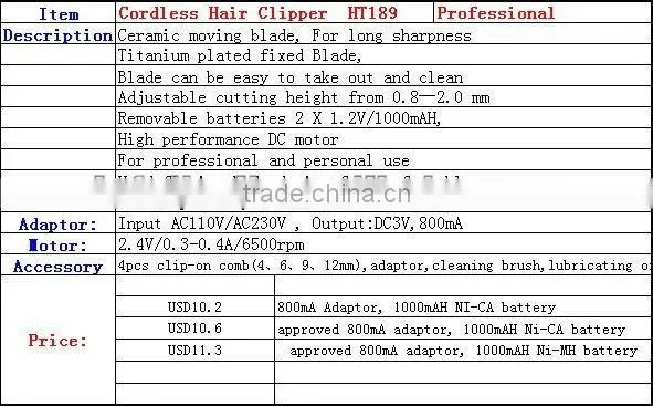 CORDLESS Hair Trimmer