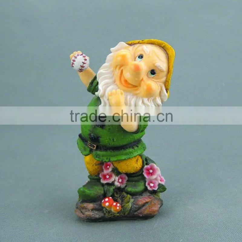 Custom Lovely Gnome Figurines ,Resin Garden Dwarf Statues