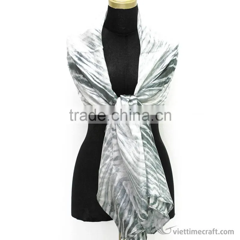 HOT SALE 30%!!!Customized raw pure silk scarf, Silk Scarves Manufacturer Vietnam, 100% pure silk