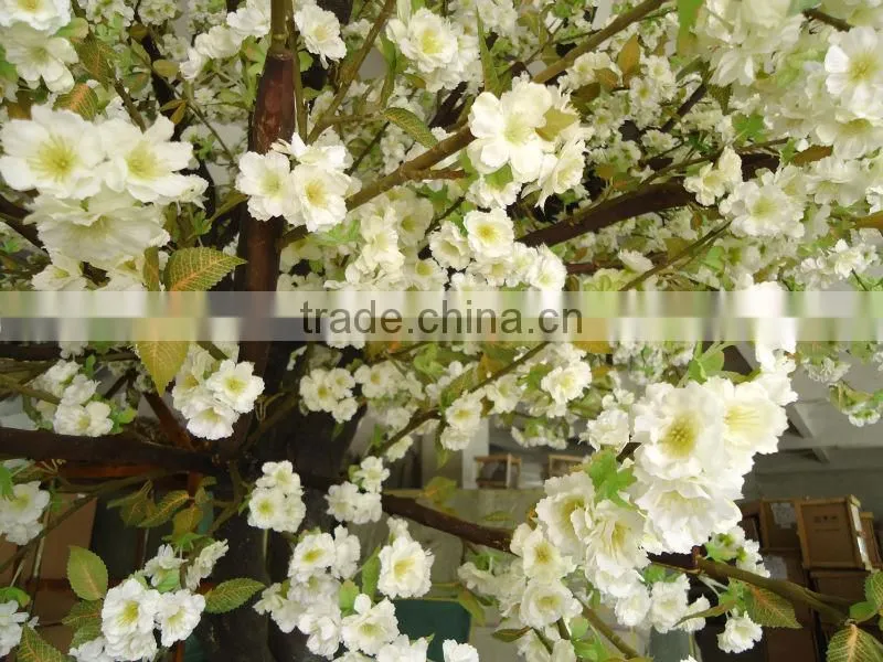 GNW BLS1508001 white color artificial blossom tree for wedding decoration
