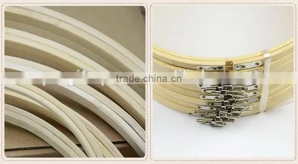 New products high quantity custom round bamboo embroidery hoop for clothes accessories wholesale made in china