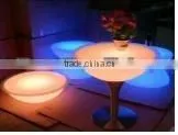 Glowing portable round table for bar