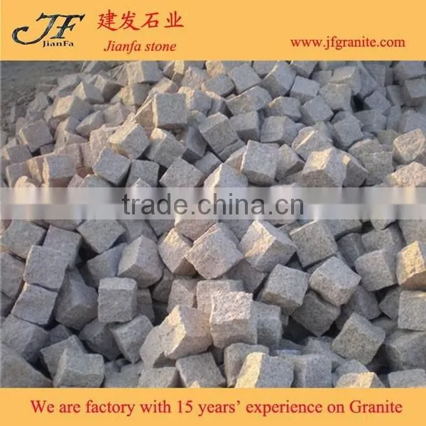 G682 Yellow Granite Flamed Pavers for Driveway flooring /Garden Stepping