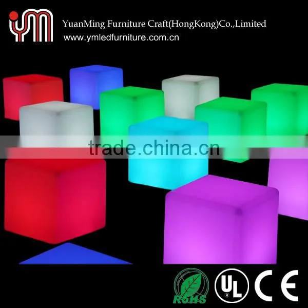 Led mood lights cube chairs,light up furniture cube