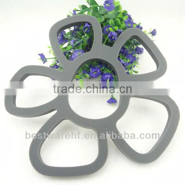 non-stick sunflower silicone hot pot mats
