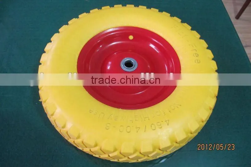 Precision pu foam wheel 4.80/4.00-8