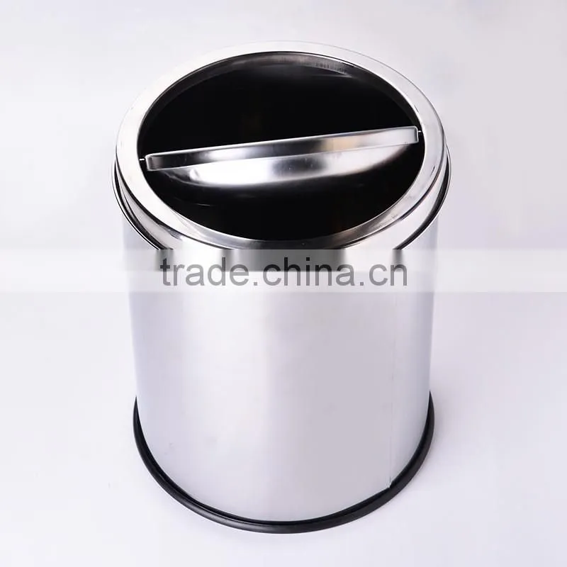 Office Recycling Garbage Bin With Swing Cover
