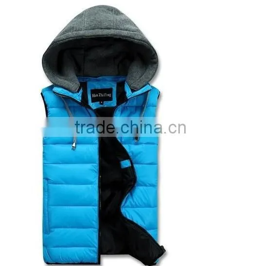 New Arrival Winter Sleeveless Women'S Hooded Lady Fashion Casual Waistcoat Shiny Vest Down-Padded JACKET
