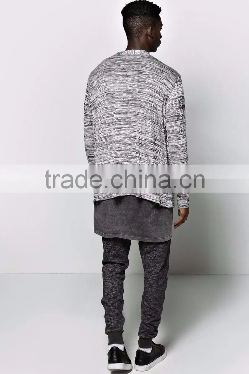 latest fashion men cardigan without buttons