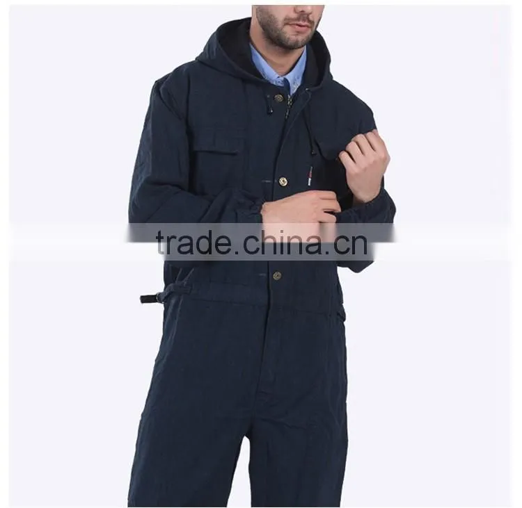 Comfortable Navy Blue Winter Working Coverall In Workwear