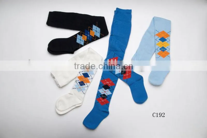 Kids argyle tights, knitted pantyhose tights