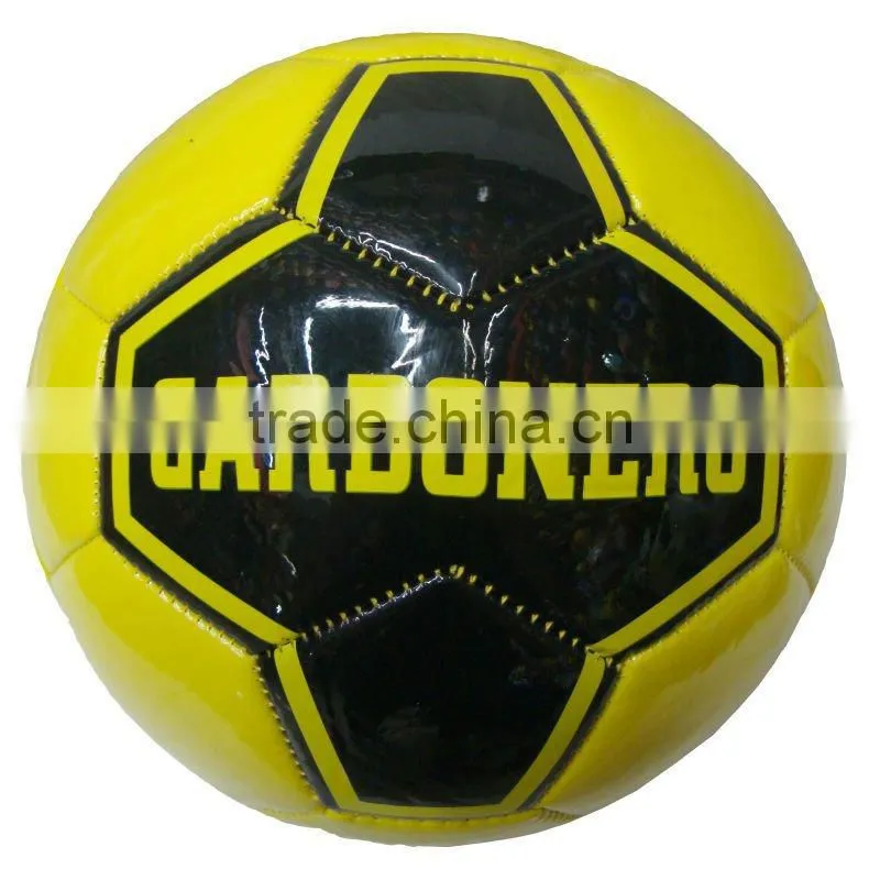 spain promotional socer ball size 5 high shiny metallic material