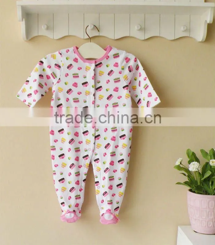100% cotton baby clothing ,baby romper ,baby romper with feet .