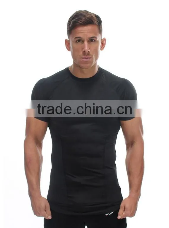 muscle tee shirts stretch cotton t shirt plain blank t-shirt