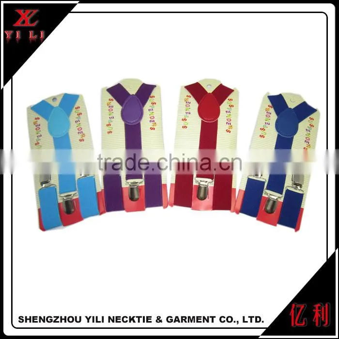 Colorful mini boys elastic suspenders
