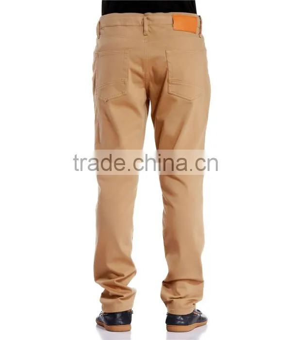 Make in China cheap price new style khaki long stretch pants