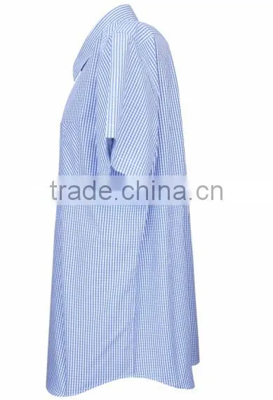 2017 Spring lastest plaid short sleeve shirt