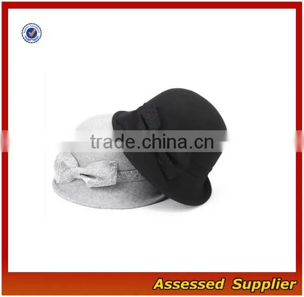 QL122/ wool felt whosale man hat/cheap lana wool hand made hat/fedora hat