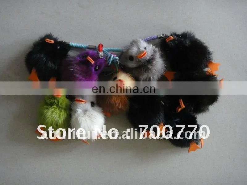 Keyring Mink Accessory Key Chains Mink Duck 100% Handcrafted New Hot In 2011/2012