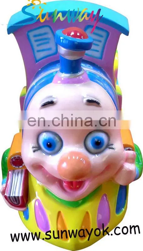Sunway Top sale amusement kids riding machine Arcade kiddy ride with train head