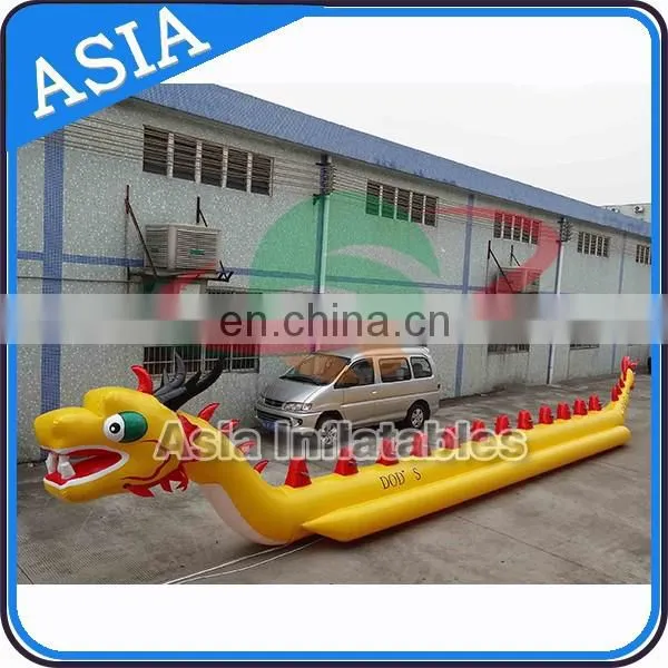Hot Sale Infaltable Dragon Boat Inflatable Water Banana Boat For Summer Club