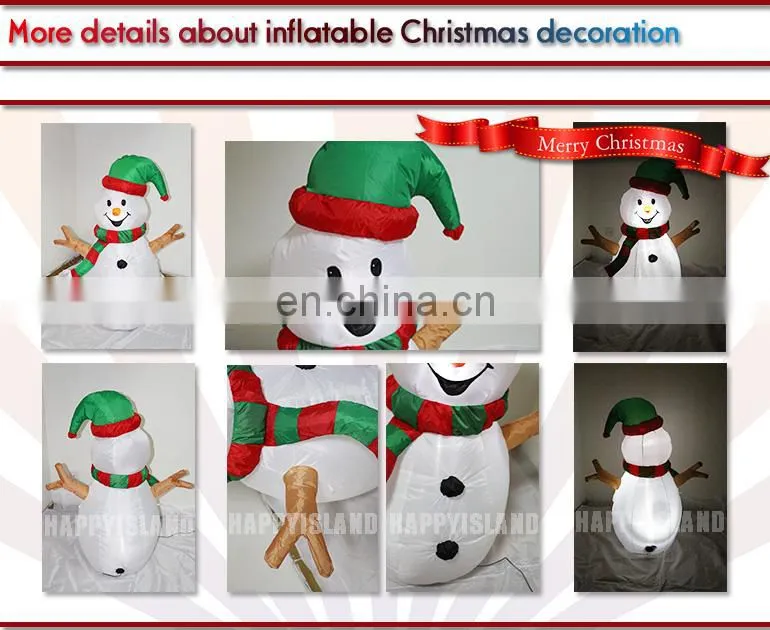 HI LED Snowman and Santa Claus for outdoor christmas decoration in stock