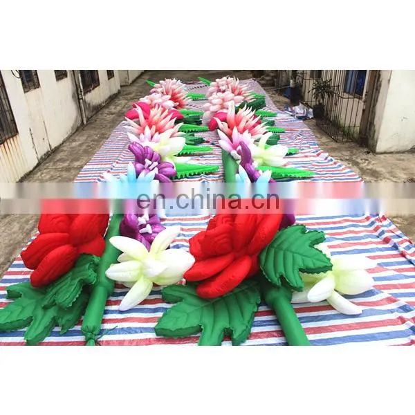 Waterproof oxford cloth romantic inflatable flower for wedding decoration