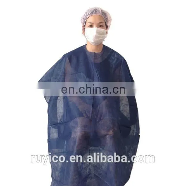 Disposable Plastic Hair Coloring Cape for Salon Using