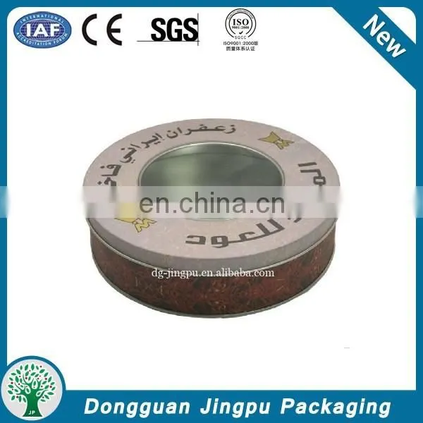 Dongguan transparent cosmetic tins with window