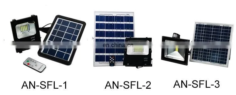 Anern Good price led solar motion wall light 100 watt IP67