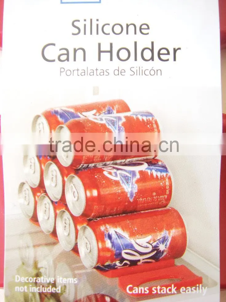 Silicone can holder,Silicone refrigerator can holder, Silicone beer holder