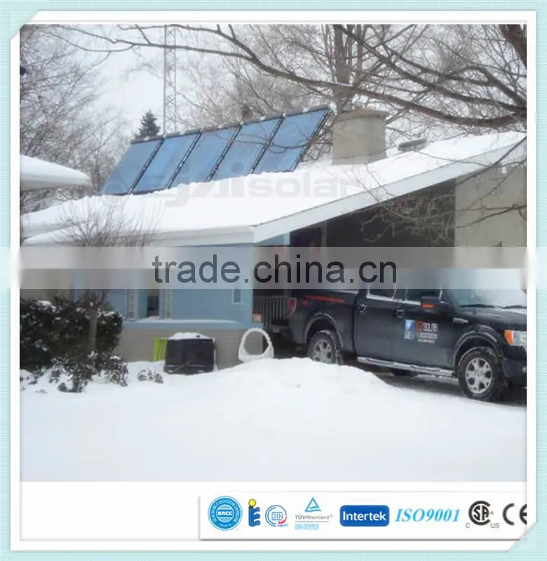 Green energy instant hot water vacuum tube solar collector for gym with CE, CCC, ISO9001, SRCC, Solar Keymark, CSA-F378