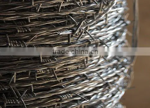 galvanised barbed wire( ANPING exporter and factory)