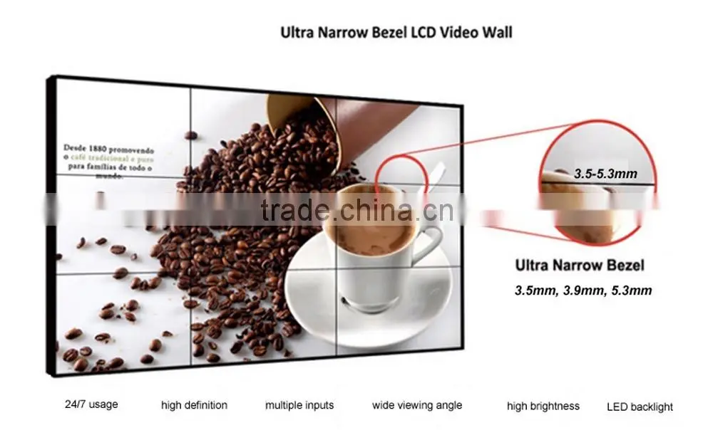 47 inch lcd splicing wall/lcd video wall