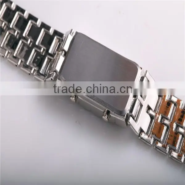 Excellent design analog digital watch metal