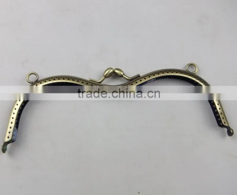 pretty little cheap antique brass metal clutch frame