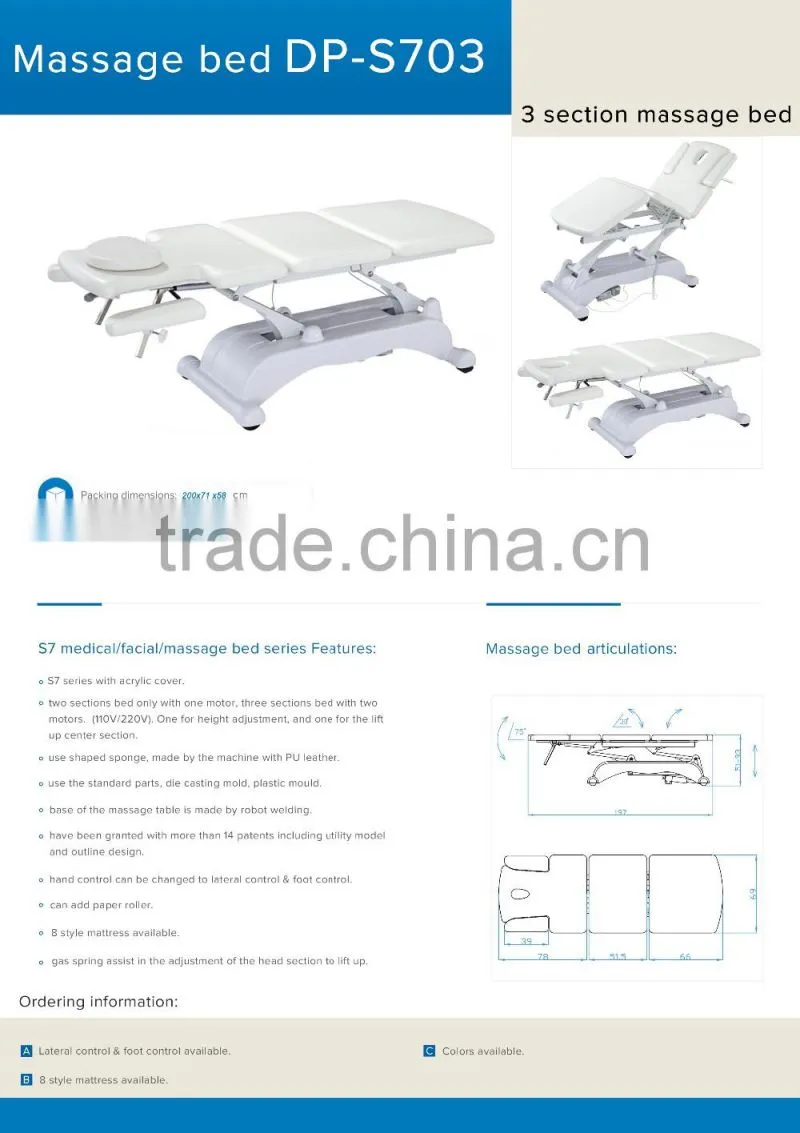 hydraulic recovery bed for clinic