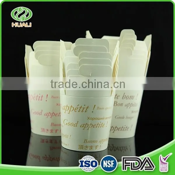 Convenient disposable recycled custom food pails