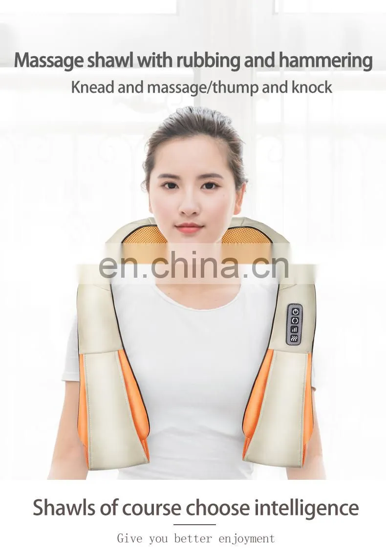 2019 Latest design shiatsu kneading health care electric neck back shoulder massager