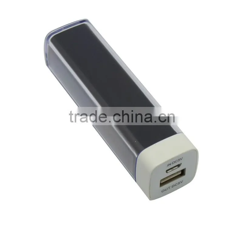Portable lipstick power bank 2600mah promotion gift phone charger