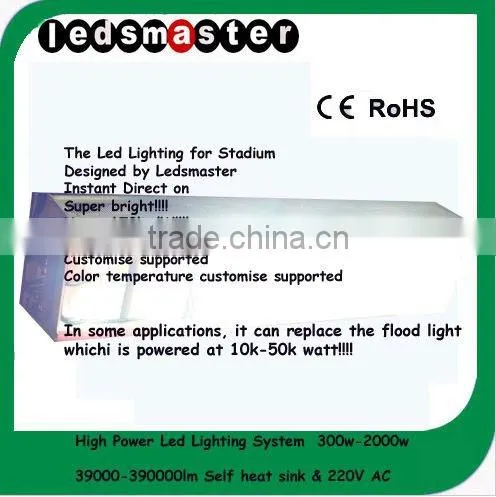 Super bright! 1000W-2000W high lumen led flood light 130000-390000lm
