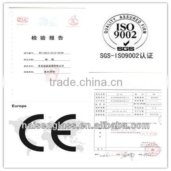 3-6mm white painted glass with CE & ISO certification
