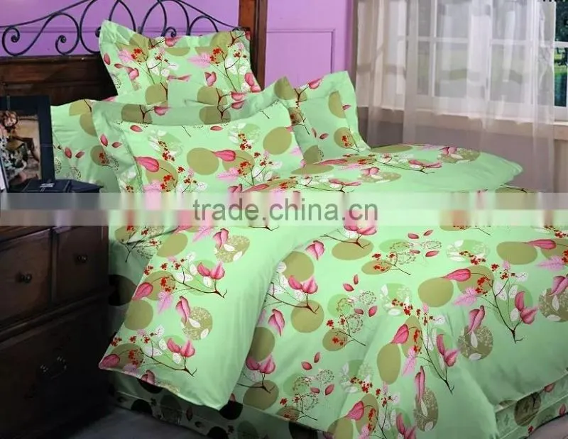 fashion design microfiber fabric bedding sheet set for home textile