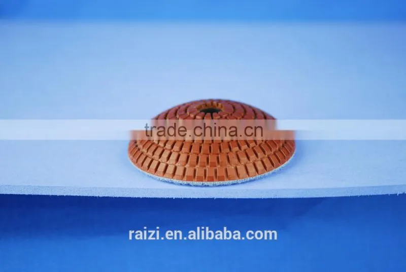 Spill wet polishing pad