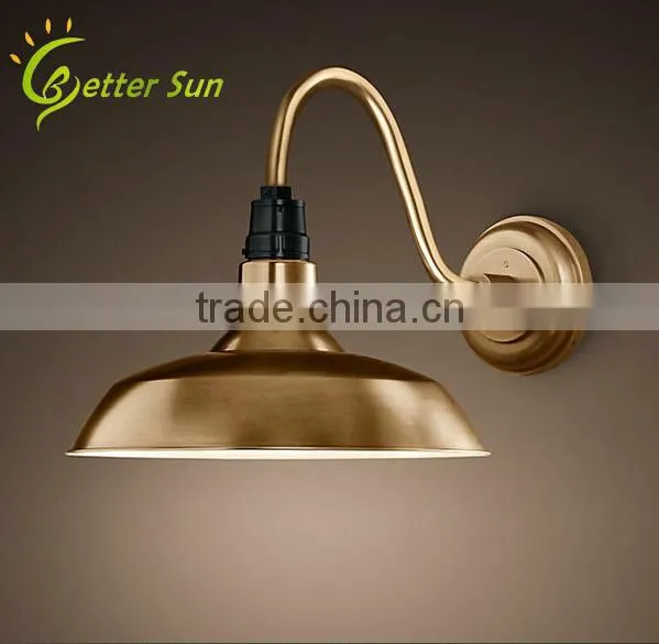 Glass Shade Vintage Edison Light Bulb Wall Lamp