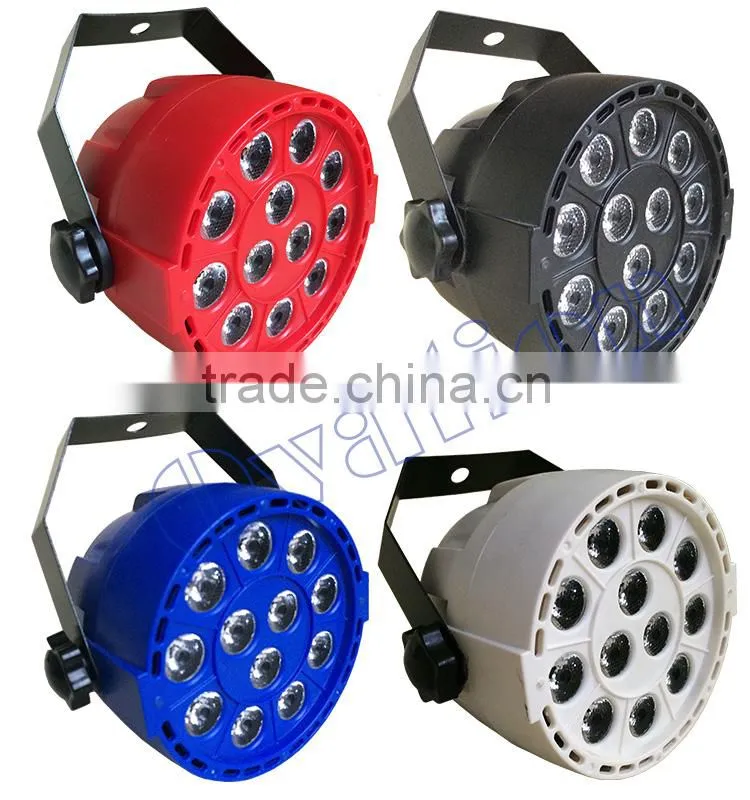 12pcs*1W RGBW 4 in1 High Quality Outdoor Led Stage Light Mini Can Led par light