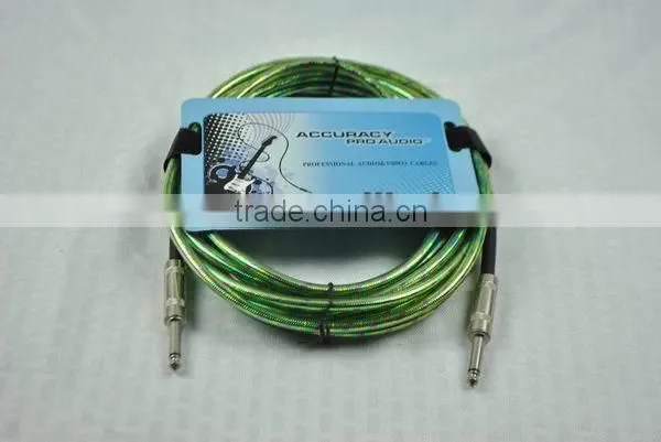 Hight Quality 1/4" To 1/4" OFC Straight-Straight Guitar Instrument Cable IC013-10FT
